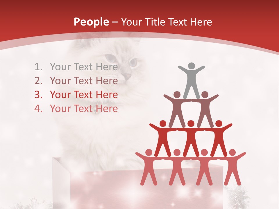 Fluffy Colour Snow PowerPoint Template