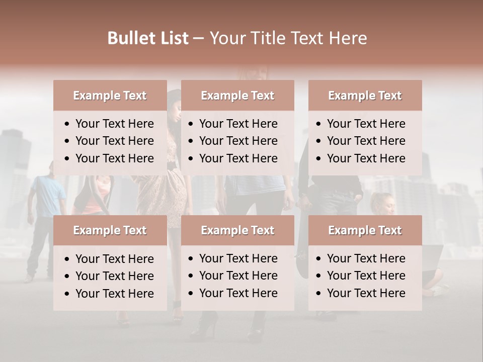 Laptop Skateboard Building PowerPoint Template