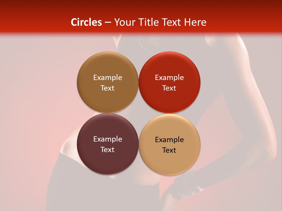 Tan Abdomen Black PowerPoint Template