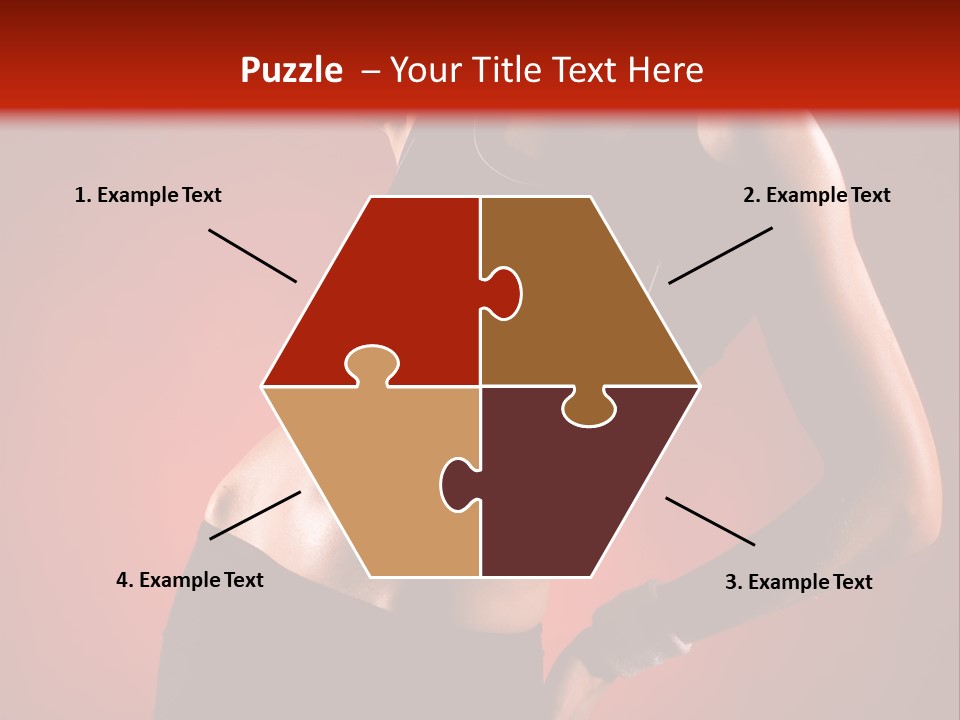 Tan Abdomen Black PowerPoint Template