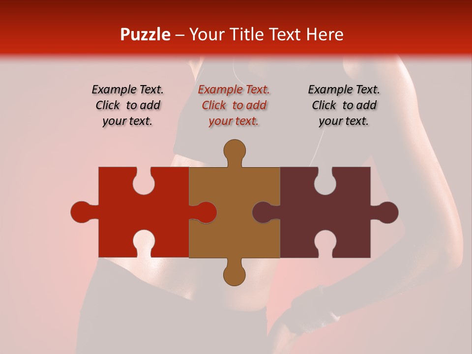 Tan Abdomen Black PowerPoint Template