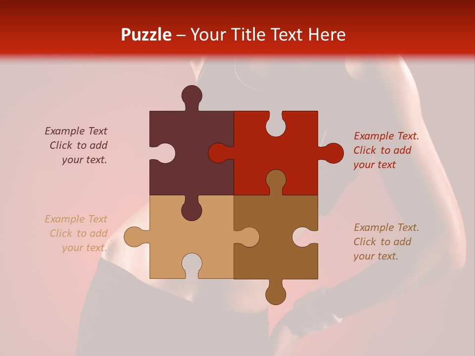 Tan Abdomen Black PowerPoint Template