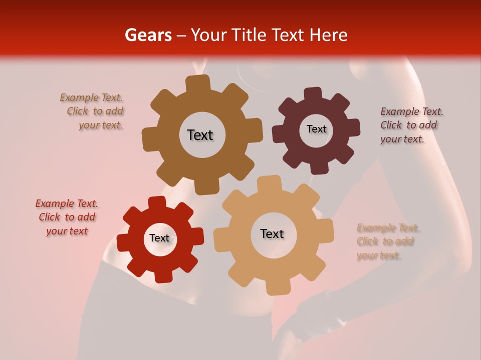 Tan Abdomen Black PowerPoint Template