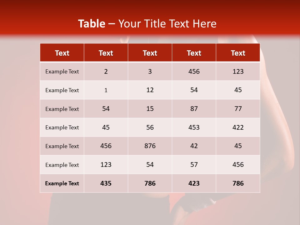 Tan Abdomen Black PowerPoint Template