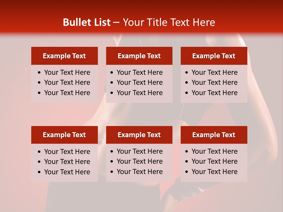 Tan Abdomen Black PowerPoint Template