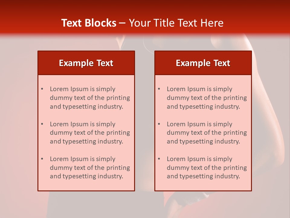 Tan Abdomen Black PowerPoint Template