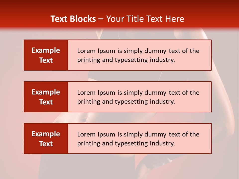 Tan Abdomen Black PowerPoint Template