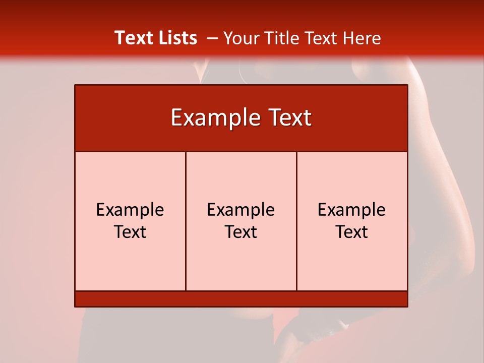 Tan Abdomen Black PowerPoint Template