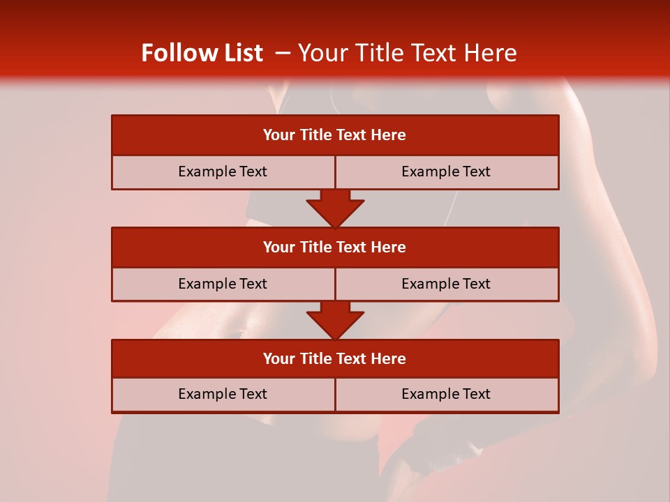 Tan Abdomen Black PowerPoint Template
