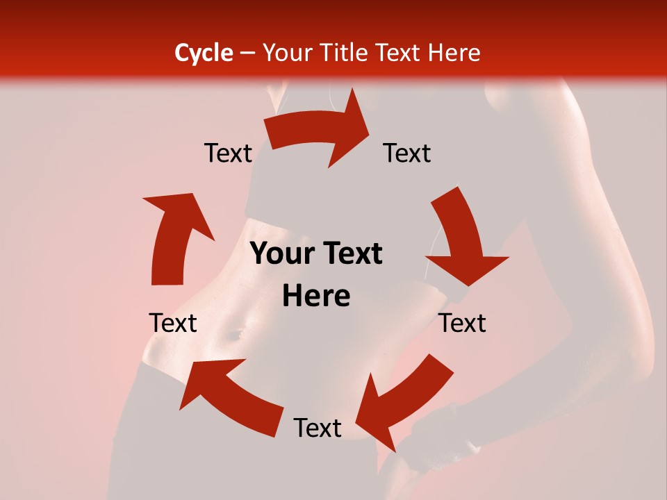 Tan Abdomen Black PowerPoint Template