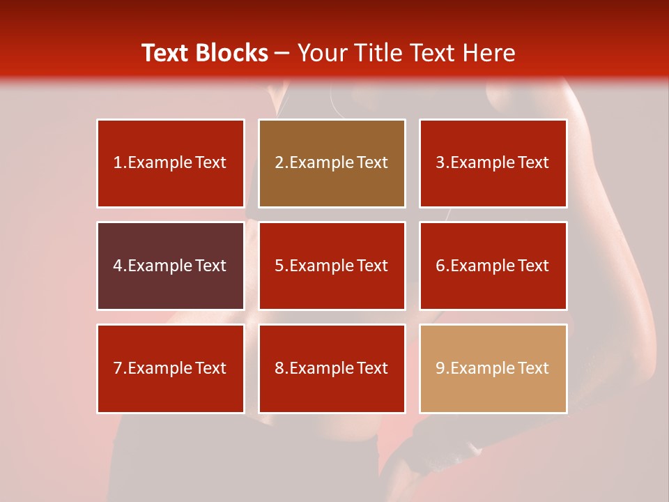 Tan Abdomen Black PowerPoint Template