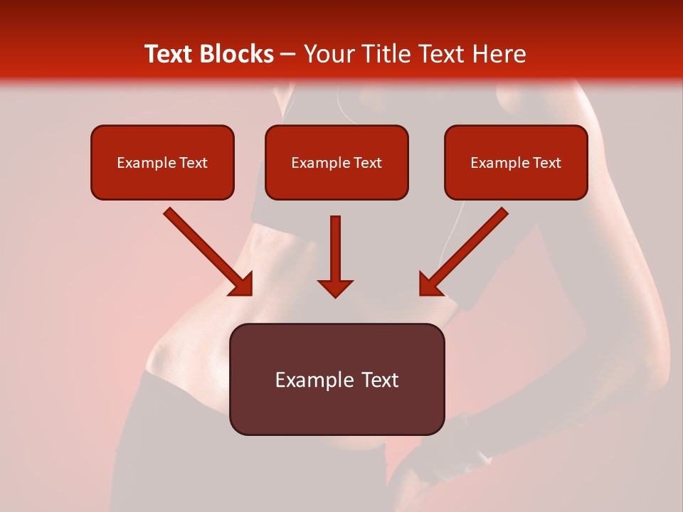 Tan Abdomen Black PowerPoint Template