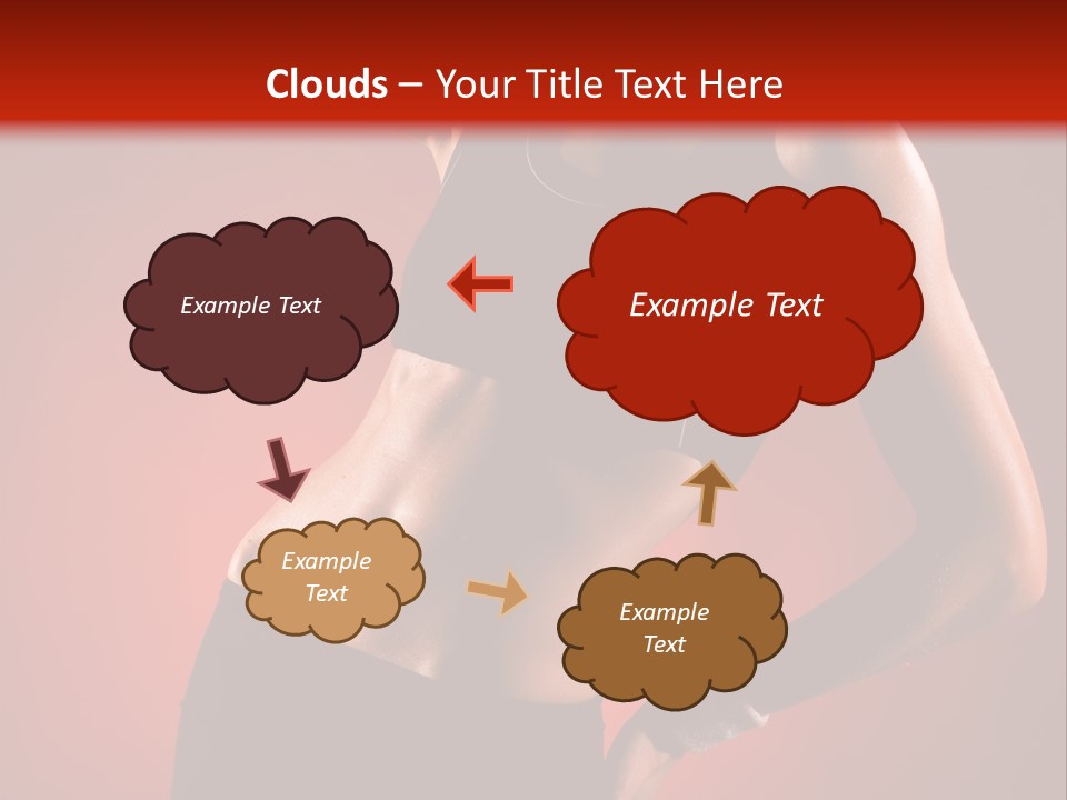 Tan Abdomen Black PowerPoint Template