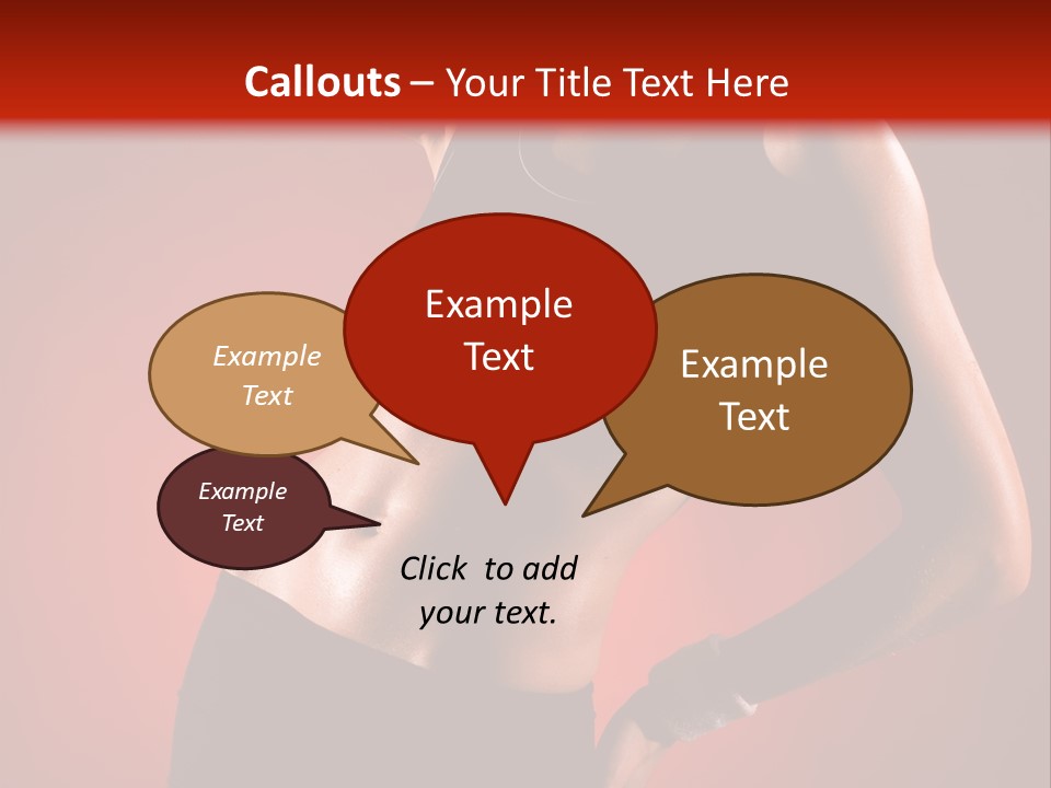 Tan Abdomen Black PowerPoint Template