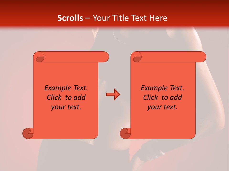 Tan Abdomen Black PowerPoint Template