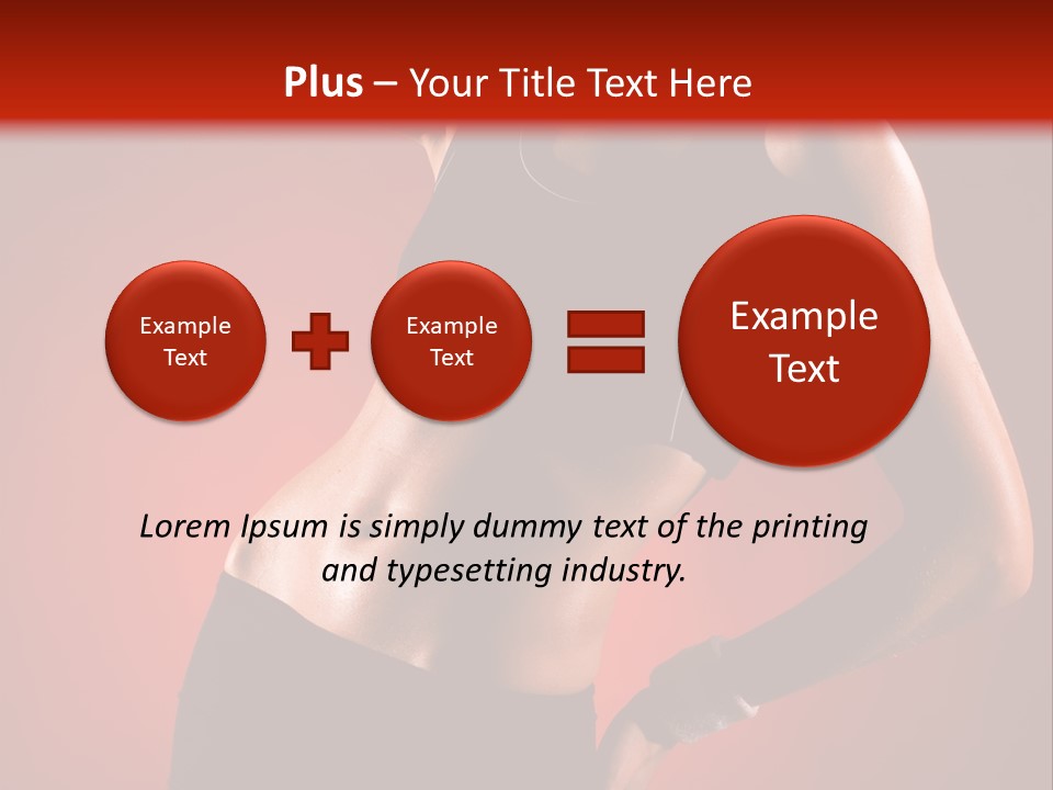 Tan Abdomen Black PowerPoint Template