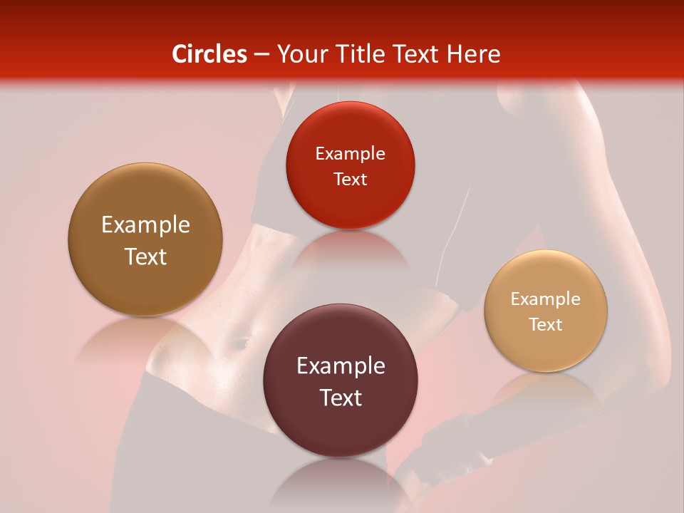 Tan Abdomen Black PowerPoint Template