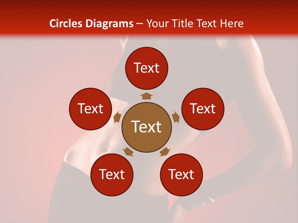 Tan Abdomen Black PowerPoint Template