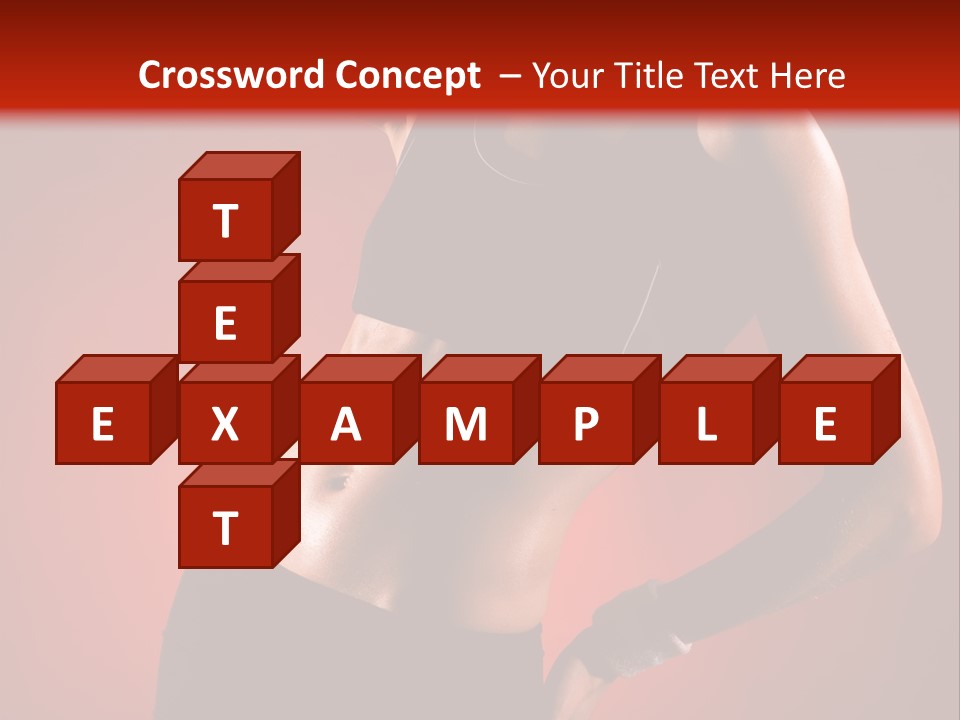 Tan Abdomen Black PowerPoint Template