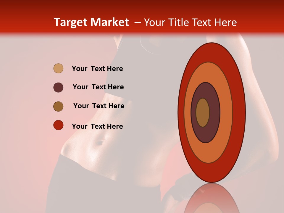 Tan Abdomen Black PowerPoint Template