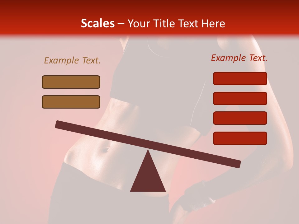 Tan Abdomen Black PowerPoint Template
