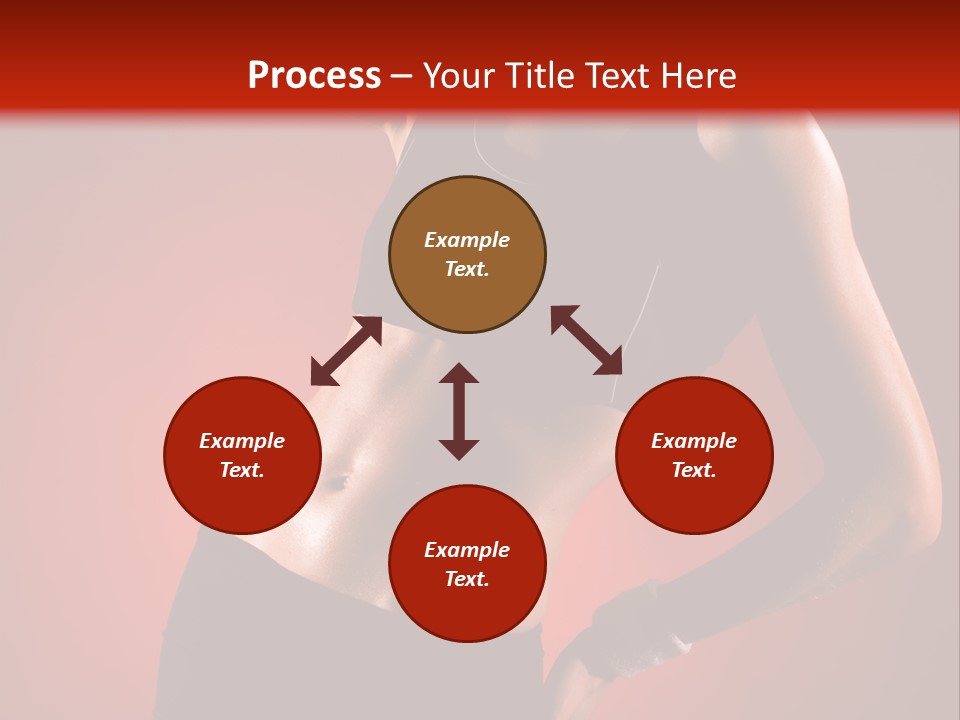 Tan Abdomen Black PowerPoint Template