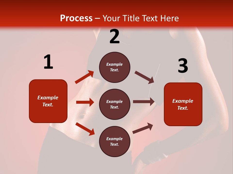 Tan Abdomen Black PowerPoint Template