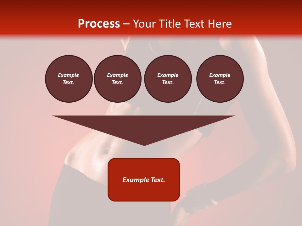 Tan Abdomen Black PowerPoint Template