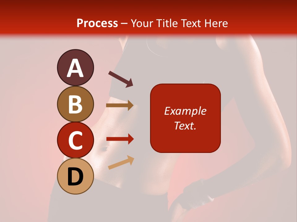 Tan Abdomen Black PowerPoint Template