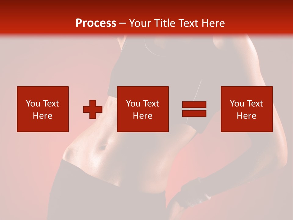 Tan Abdomen Black PowerPoint Template