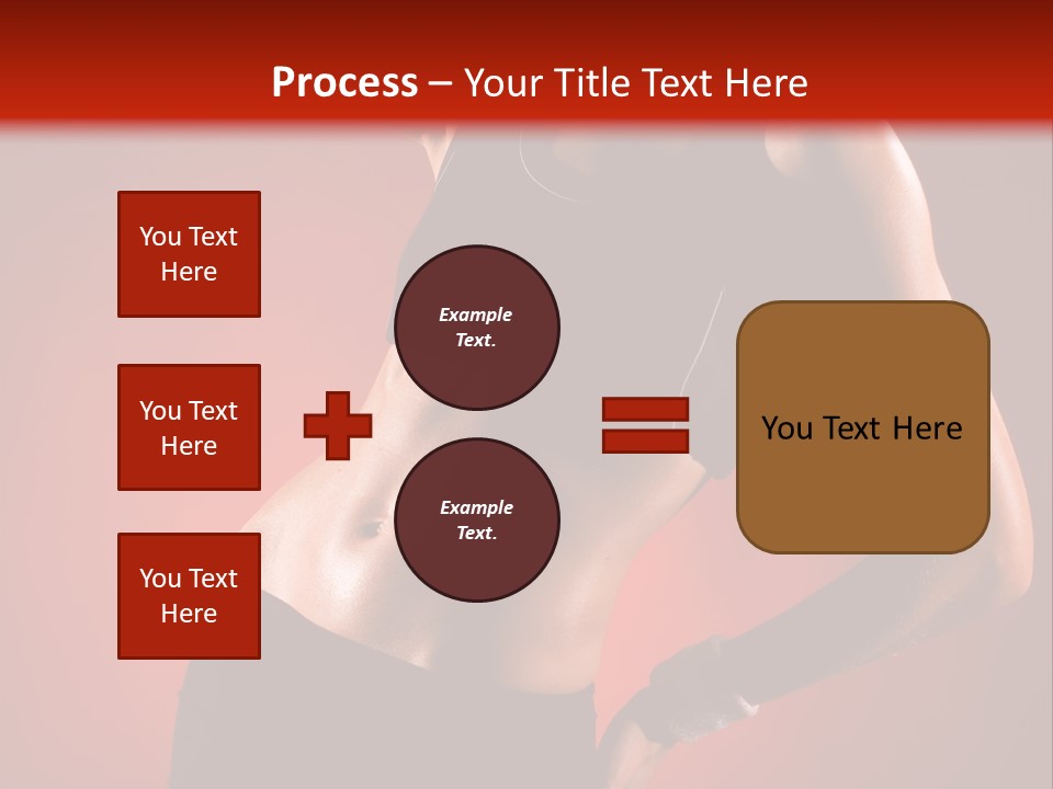 Tan Abdomen Black PowerPoint Template