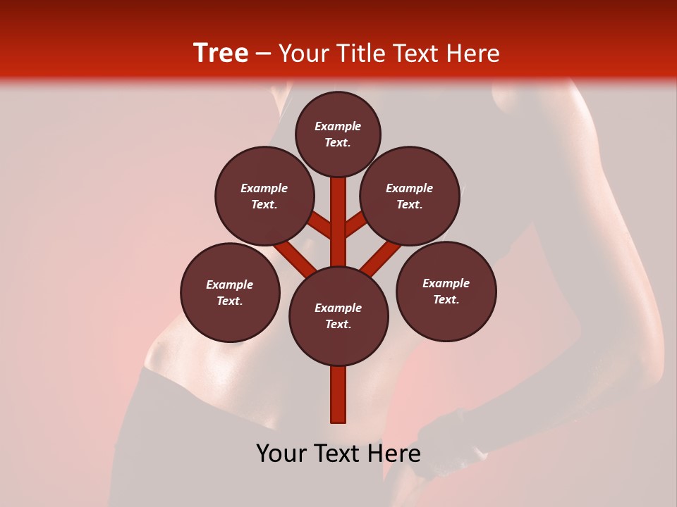 Tan Abdomen Black PowerPoint Template