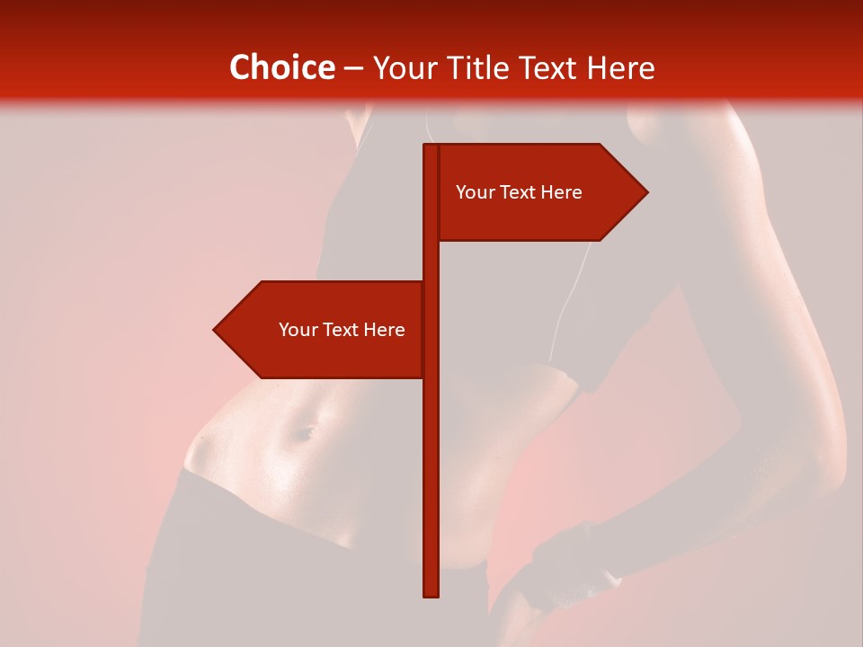 Tan Abdomen Black PowerPoint Template