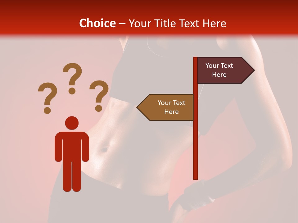 Tan Abdomen Black PowerPoint Template