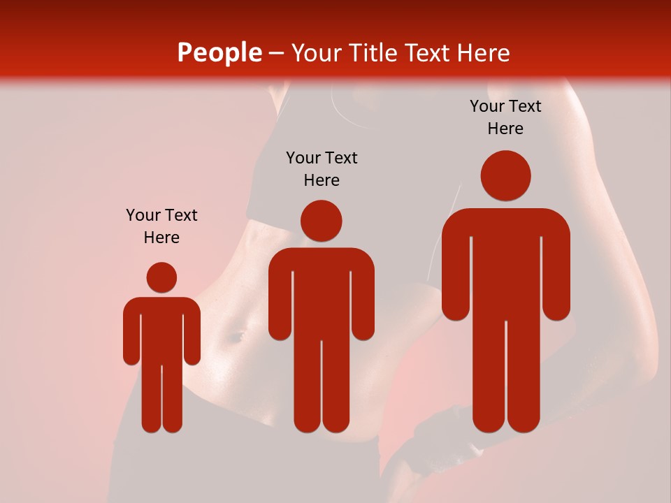 Tan Abdomen Black PowerPoint Template