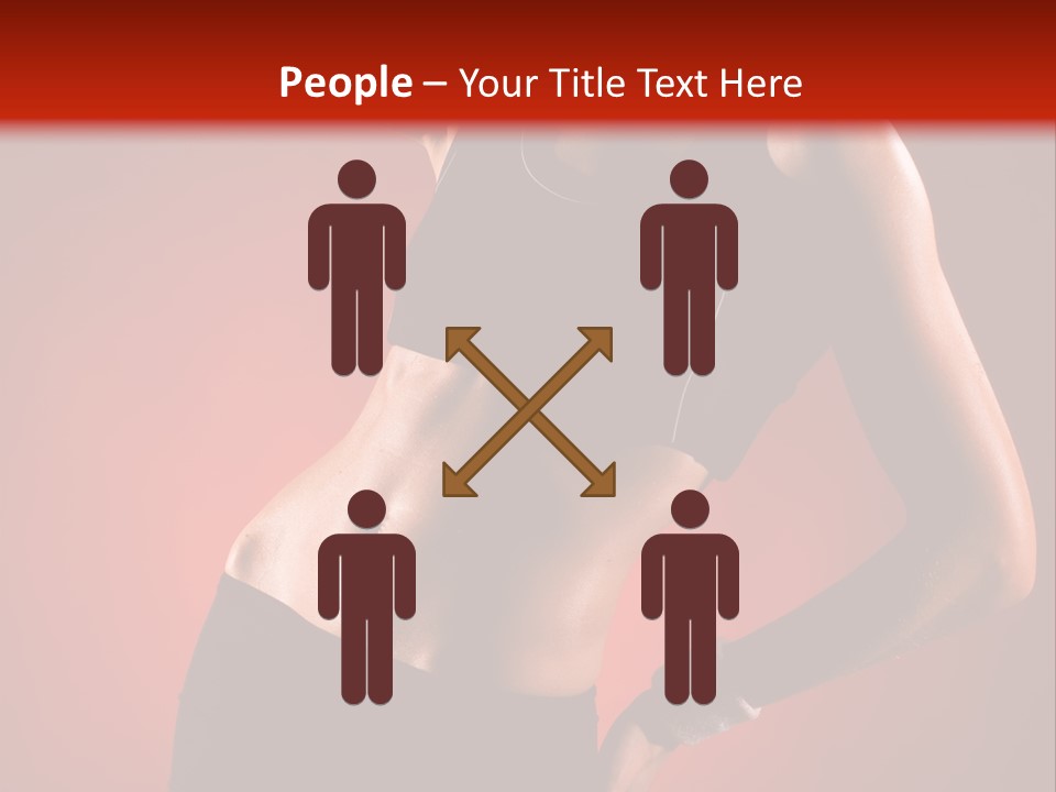 Tan Abdomen Black PowerPoint Template