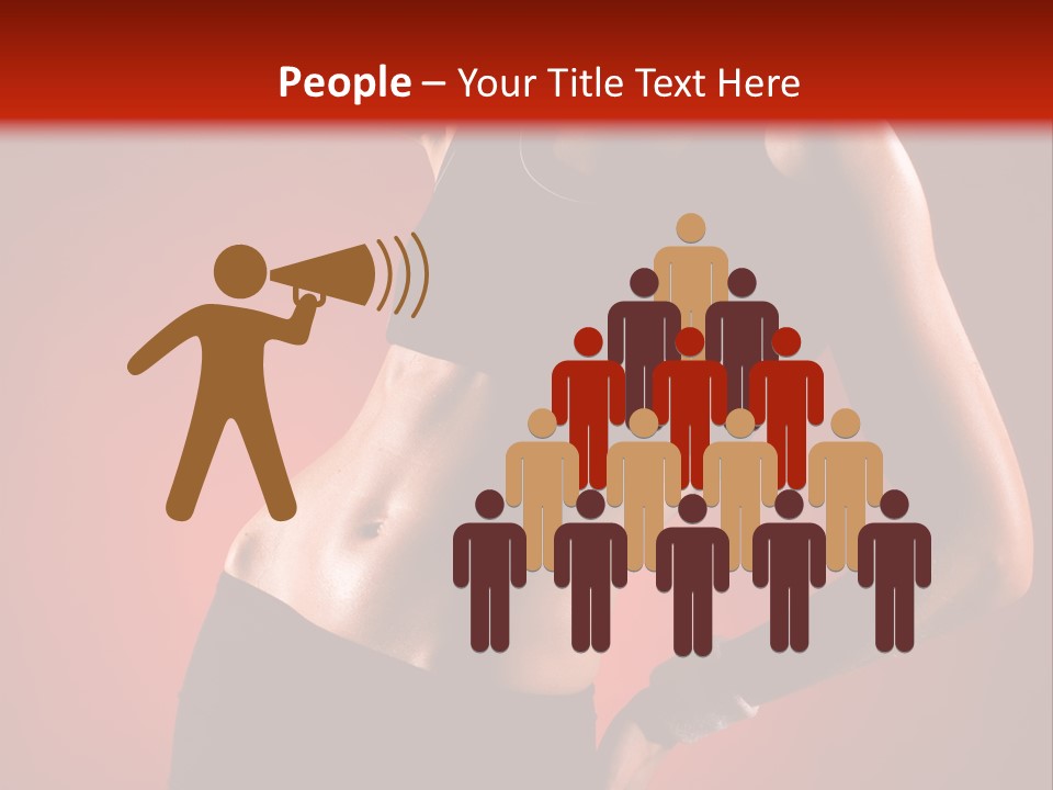 Tan Abdomen Black PowerPoint Template