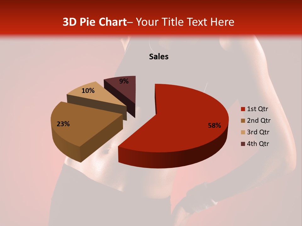 Tan Abdomen Black PowerPoint Template