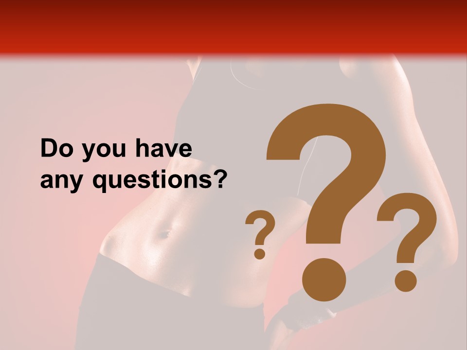 Tan Abdomen Black PowerPoint Template