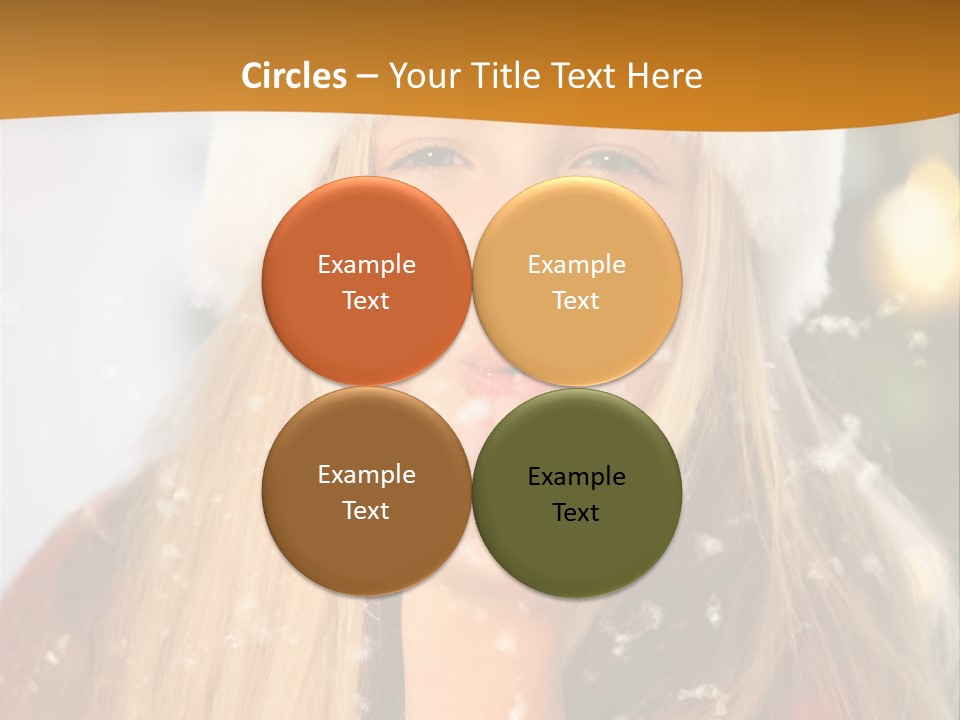 Dreamy Puff Caucasian PowerPoint Template