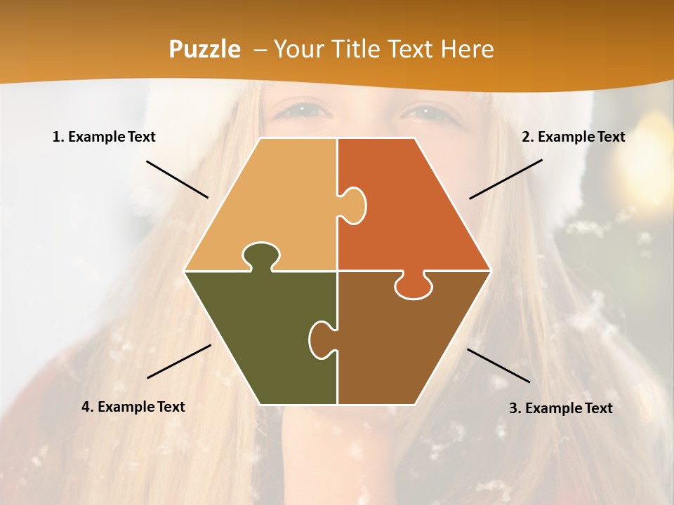 Dreamy Puff Caucasian PowerPoint Template