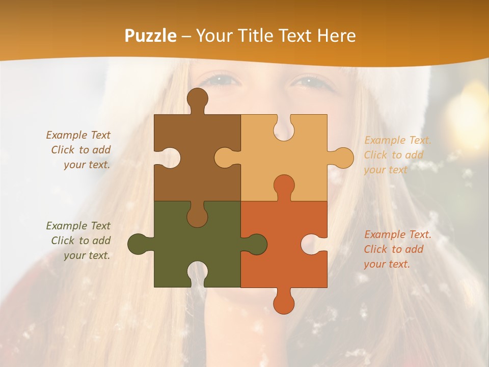 Dreamy Puff Caucasian PowerPoint Template