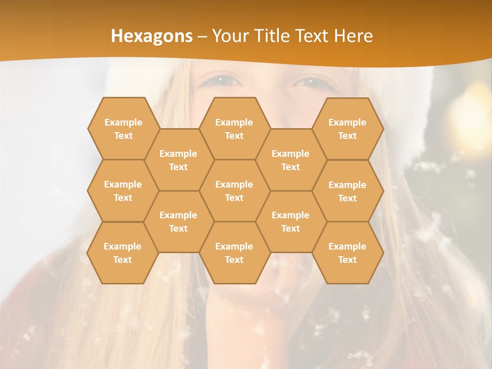 Dreamy Puff Caucasian PowerPoint Template