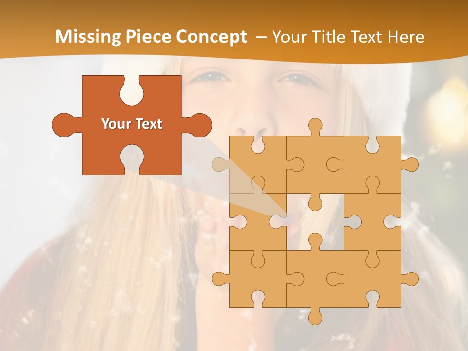 Dreamy Puff Caucasian PowerPoint Template