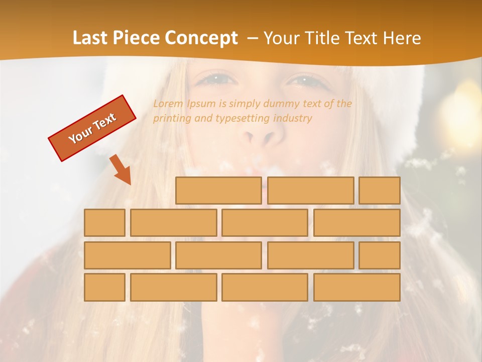 Dreamy Puff Caucasian PowerPoint Template