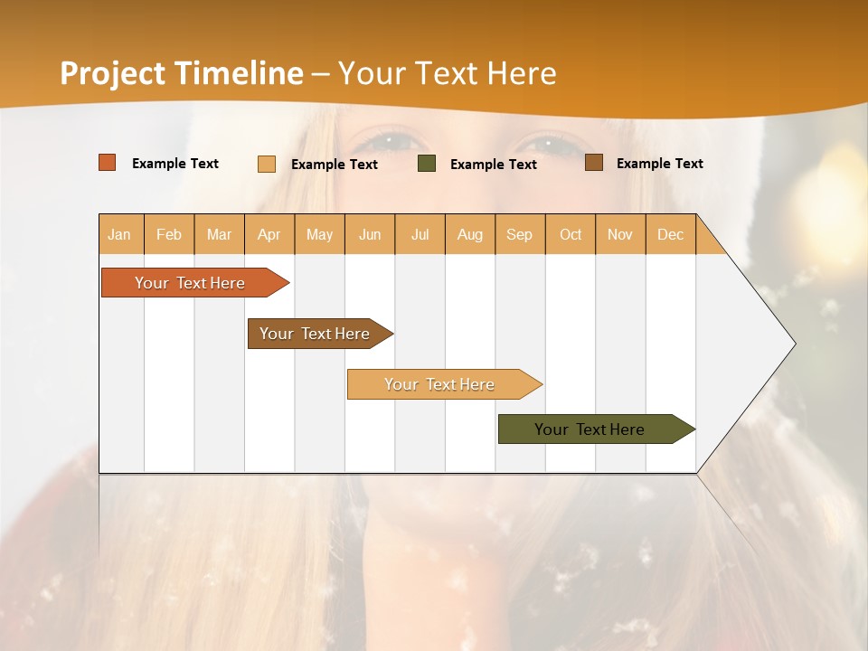 Dreamy Puff Caucasian PowerPoint Template