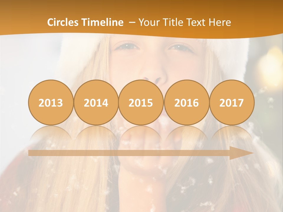 Dreamy Puff Caucasian PowerPoint Template