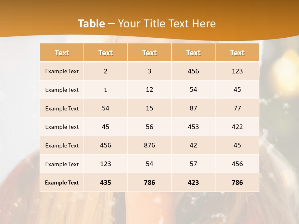 Dreamy Puff Caucasian PowerPoint Template