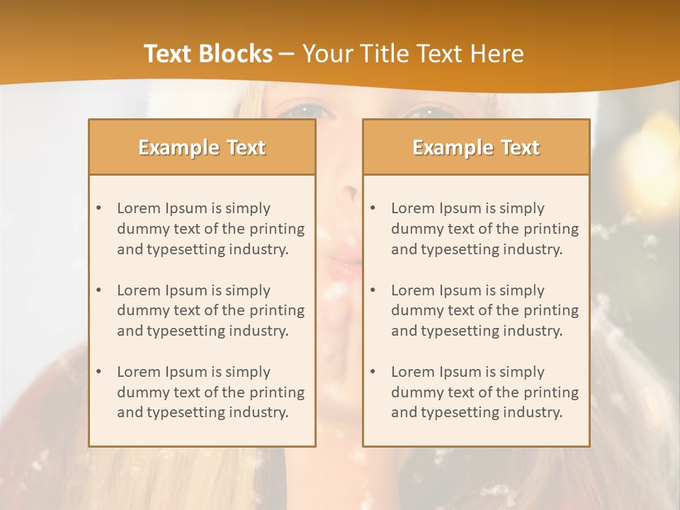 Dreamy Puff Caucasian PowerPoint Template