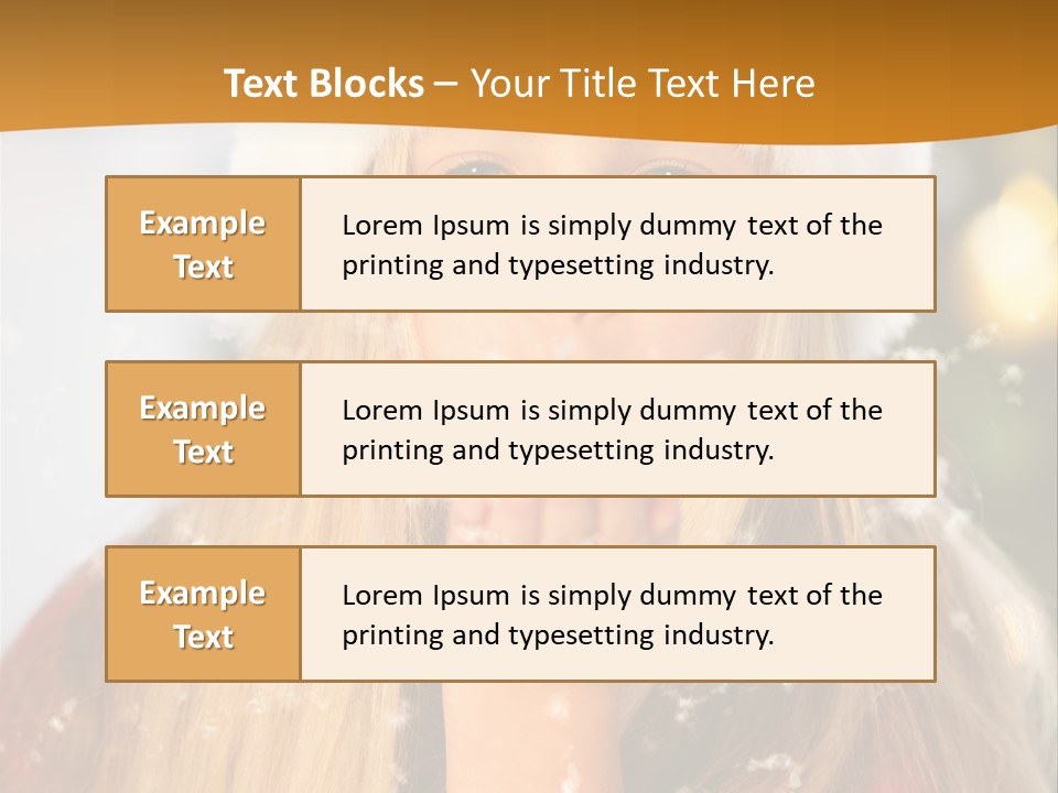 Dreamy Puff Caucasian PowerPoint Template